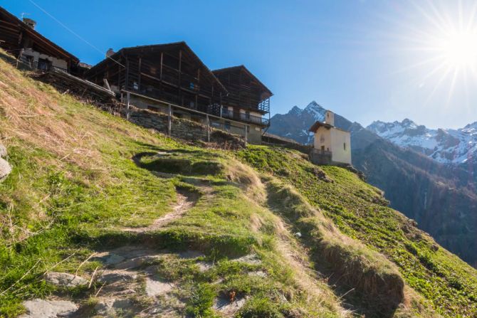 Holzhütte Berg Panorama