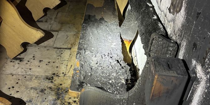 Brand in Kirche