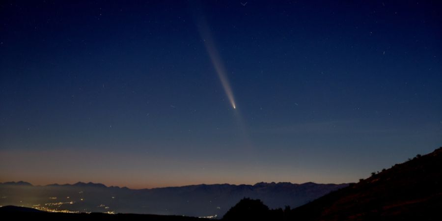 Komet Nacht Himmel