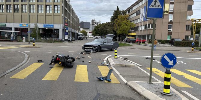 Kollision in Winterthur