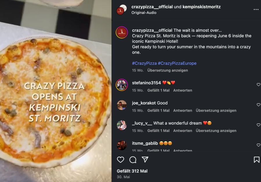 st moritz pizza
