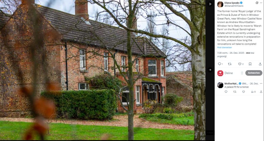 Die Marsh Farm soll das künftige Zuhause von Andrew werden.