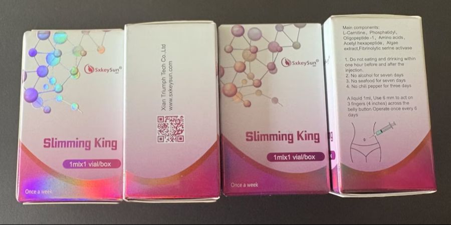 Das beschlagnahmte, angeblich rein natürliche Präparat «Slimming King». Die Laboranalyse hat Semaglutid in wirksamer Dosierung nachgewiesen.