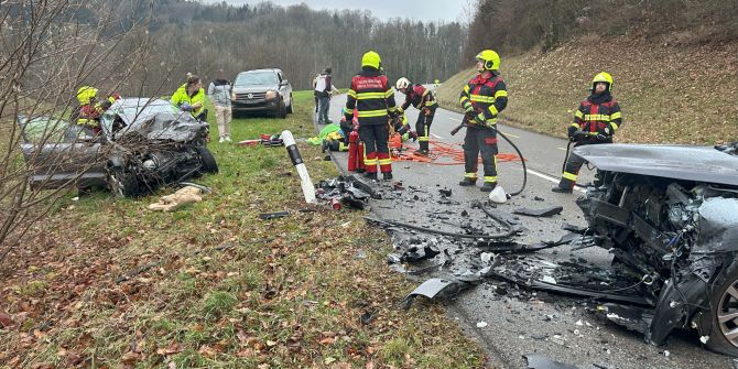 Frontalkollision Schupfart