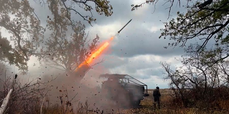 Russland Armee Rakete Angriff