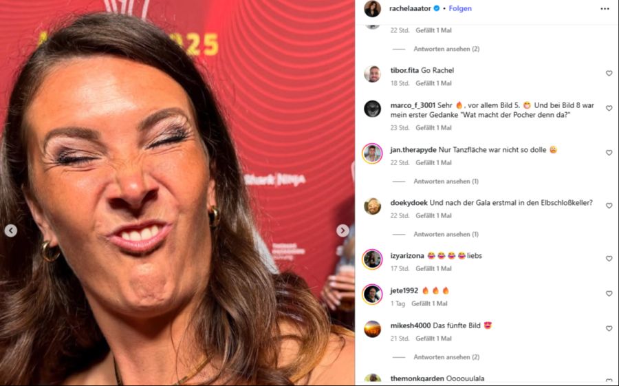 Auch lustige Gesichts-Entgleisungen dürfen nicht fehlen.