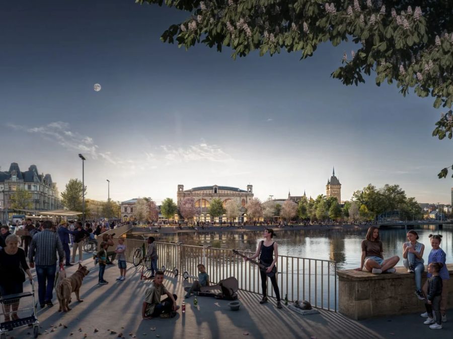 Die Stadt Zürich möchte das Umfeld des Hauptbahnhofs zu einem lebendigen Aufenthaltsort entwickeln.