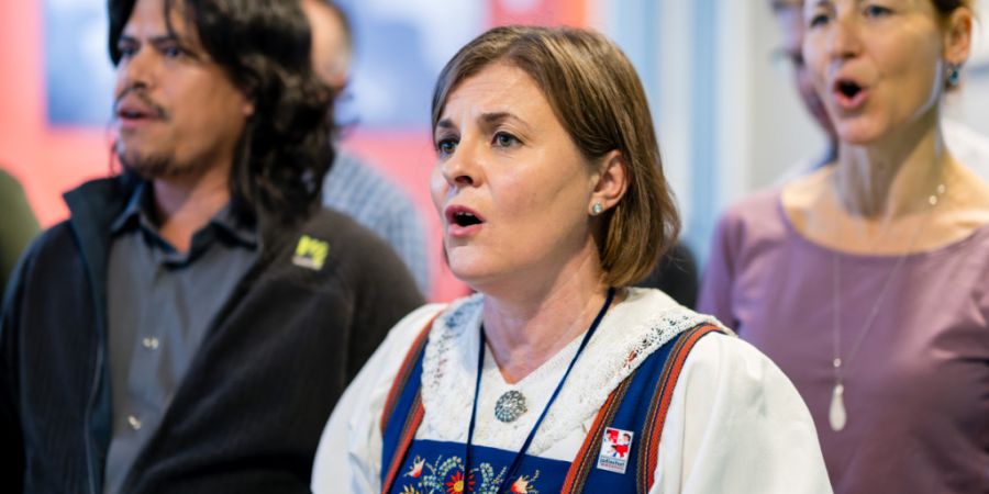 Am Tag des Jodelns im Mythenforum in Schwyz trafen sich Jodelbegeisterte zu Workshops.