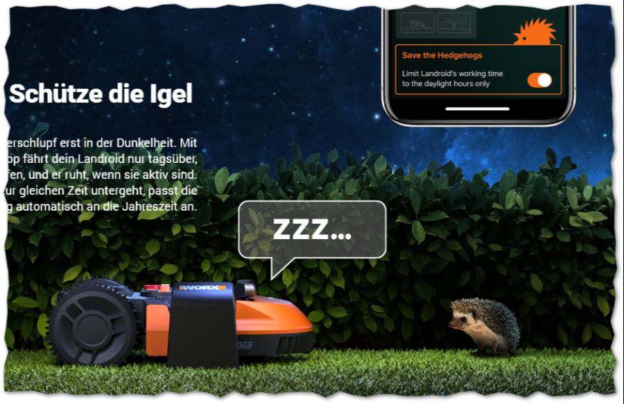 Landroid Igel Mähroboter