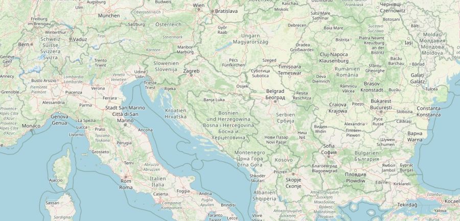 Karte Bosnienkrieg Balkan