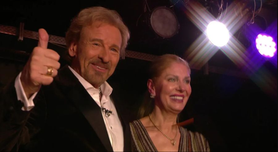 Thomas Gottschalk verliess gemeinsam mit Ehefrau Karina das Studio.