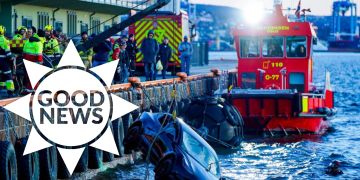 Auto aus Fjord gerettet