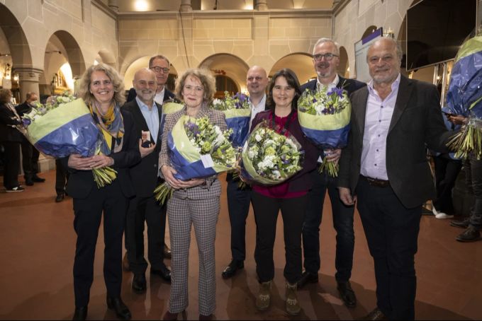 Der Zürcher Stadtrat nach den Wahlen im Februar 2022. (Archivbild) Zürich Stadtrat goldene Fallschirme