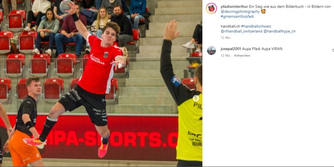 Pfadi Winterthur muss künftig ohne Noam Leopold auskommen. Pfadi Winterthur Noam Leopold