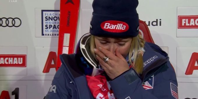 Freund Kilde gestürzt - Shiffrin kämpft nach Flachau-Sieg mit Tränen