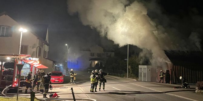 Brand in Hugelshofen