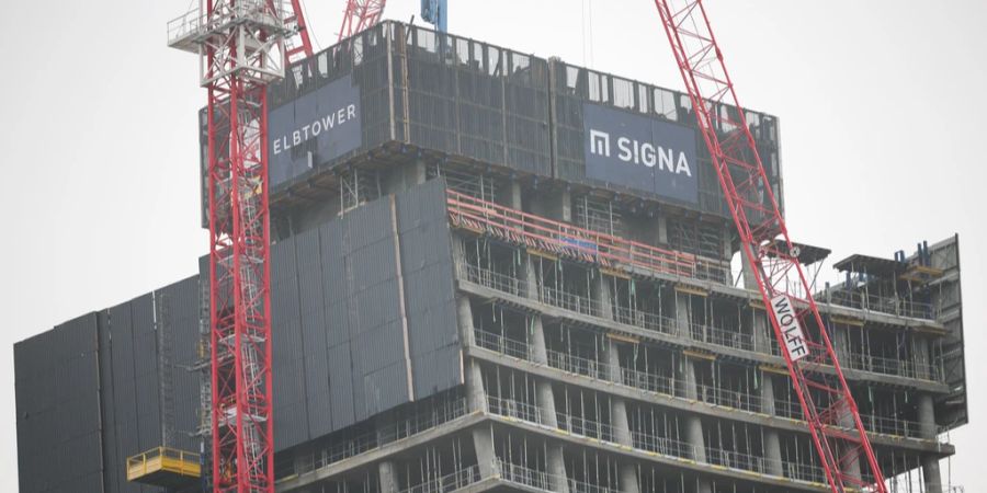 Signa Holding Elbtower Baustelle