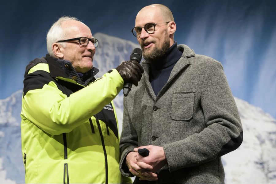 Ski-Legende Marco Büchel (r.) kommt aus dem Schwärmen nicht mehr heraus.