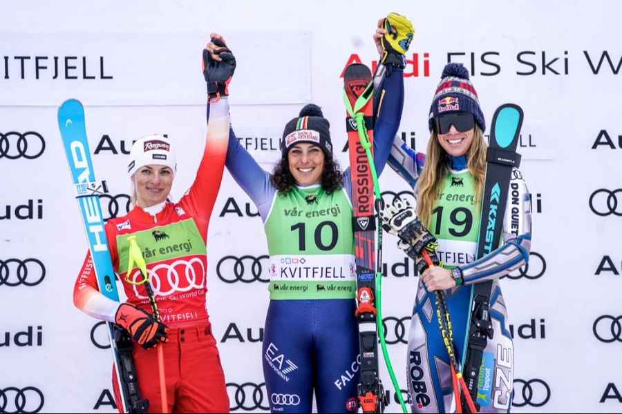 Federica Brignone gewann zuletzt den Super-G von Kvitfjell vor Lara Gut-Behrami.