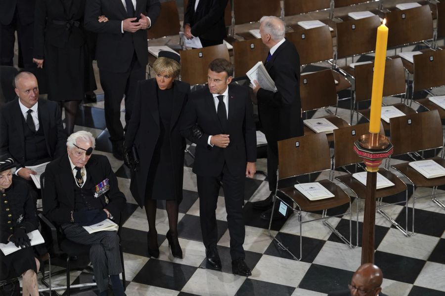 Emmanuel Macron und seine Frau Brigitte waren ebenfalls eingeladen.