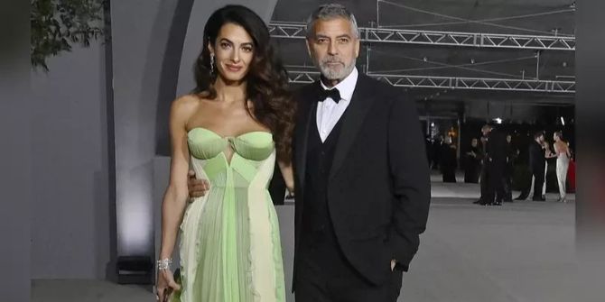 Amal und George Clooney