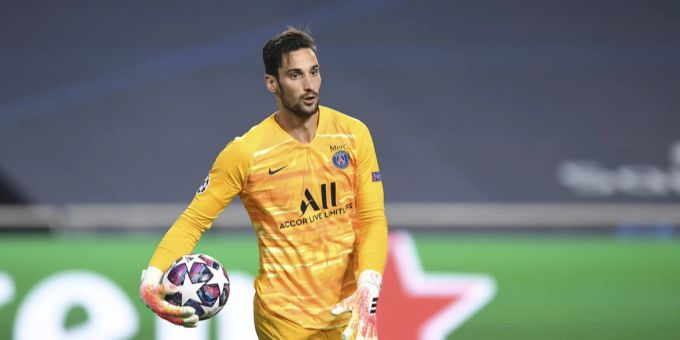 PSG-Goalie Sergio Rico im Jahr 2020. Sergio Rico Torwart PSG