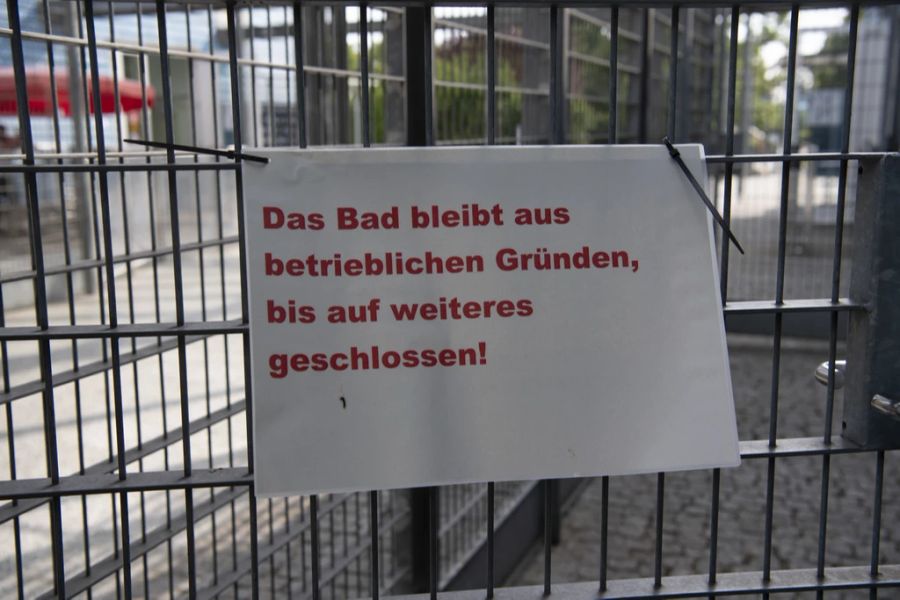 Das Freibad ist seither geschlossen – Grund ist der hohe Krankheitsstand beim Personal.