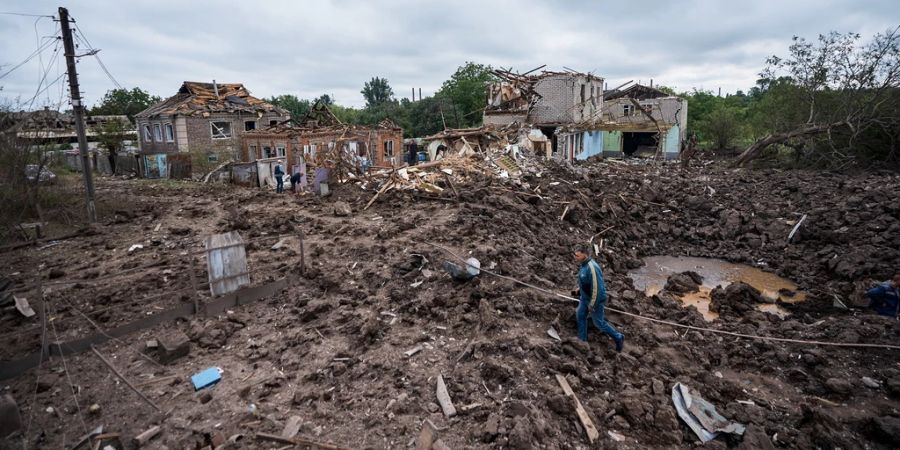 Die Stadt Kramatorsk in der Ostukraine gleicht einer Ruine. (Archivbild)