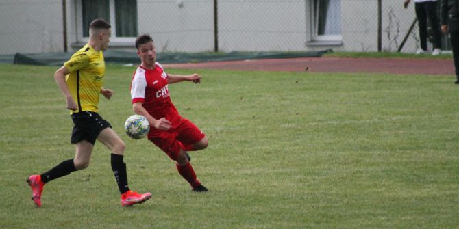 Der FC Heiden im Spiel gegen den FC Montlingen-30. Mai 2023.