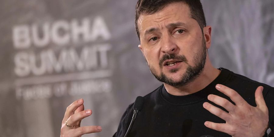 Der ukrainische Präsident Wolodymyr Selenskyj. Foto: Evgeniy Maloletka/AP