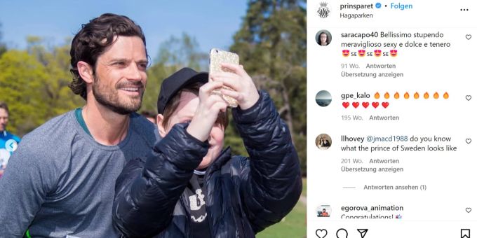 Prinz Carl Philip von Schweden beim Lauf des «Lila Barnet Fonds» im Jahr 2019. Carl Philip von Schweden