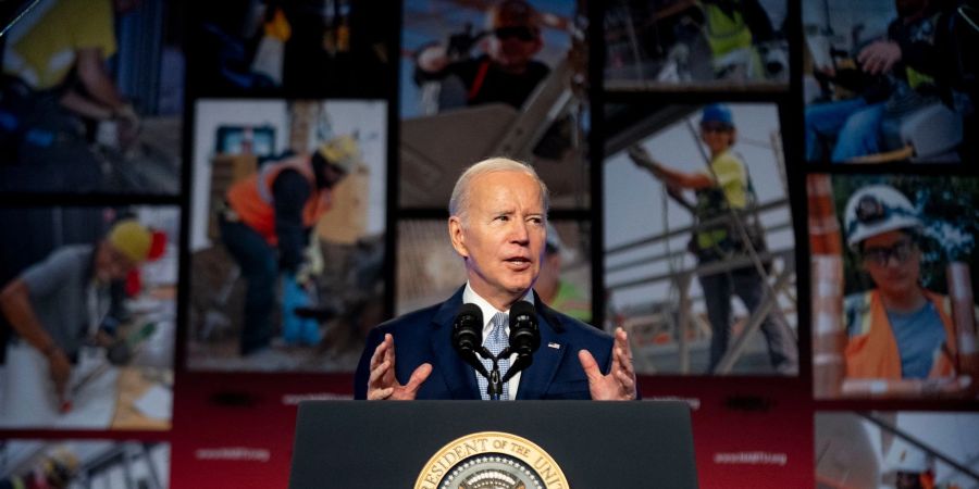 US-Präsident Joe Biden tritt 2024 wieder an - und wird wohl von seinem Vorgänger Donald Trump herausgefordert.