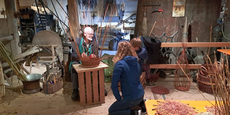Altes Handwerk wird gezeigt