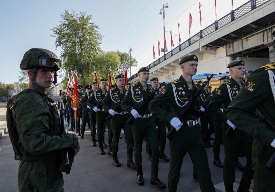 Russische Soldaten am «Tag des Sieges» in Moskau. (Archivbild)