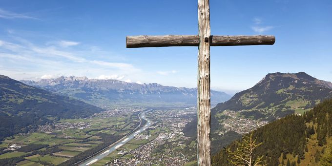 Blick von der Siedlung Tuass oberhalb Triesen im Fürstentum Liechtenstein. (Archivbild) liechtenstein