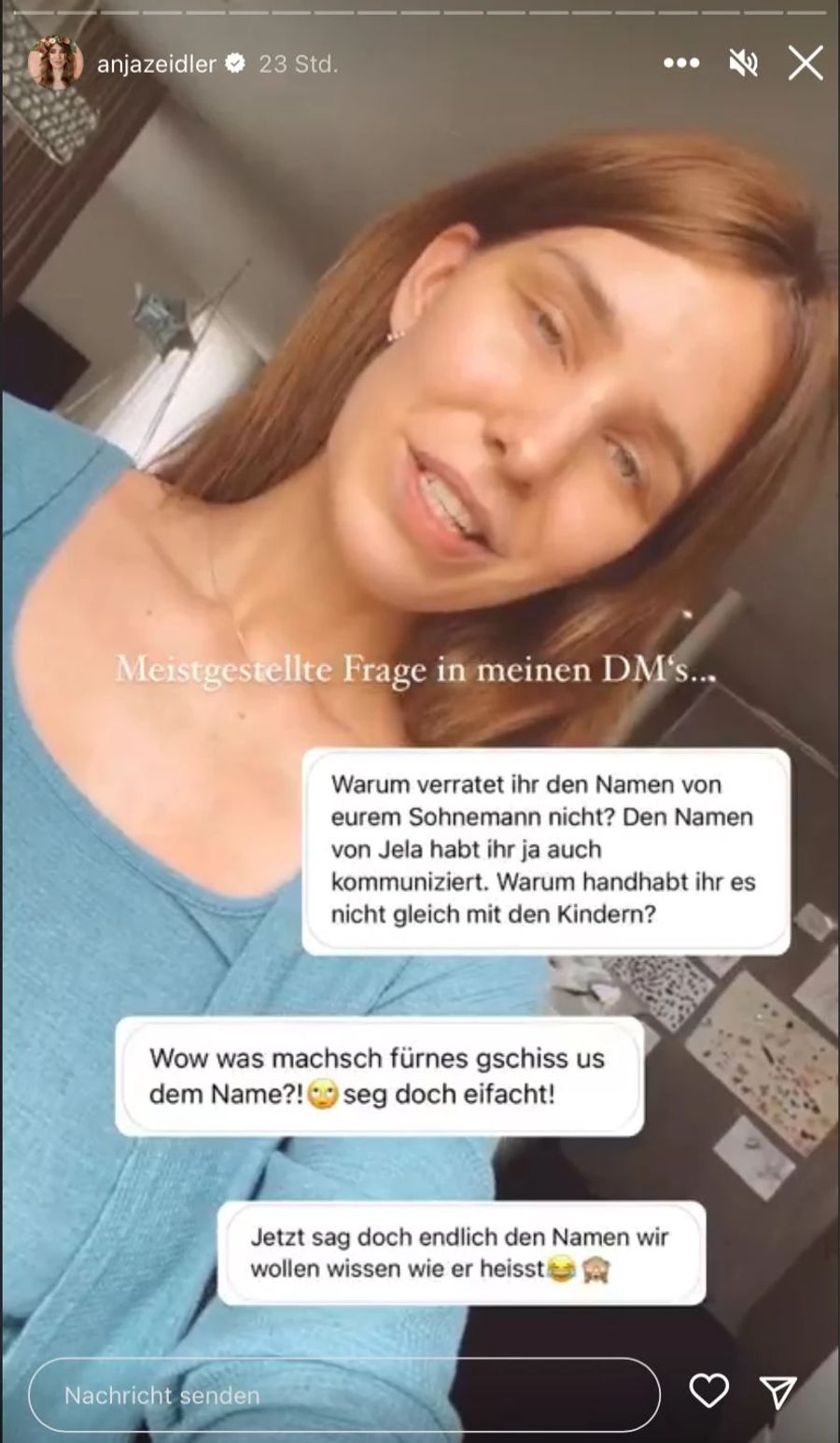 Anja Zeidler will den Namen ihres Sohnes nicht publik machen.