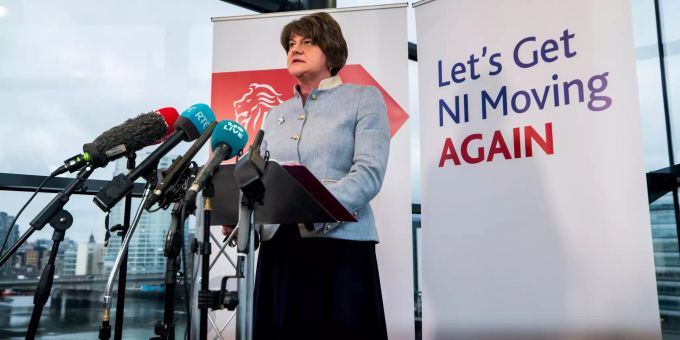 Arlene Foster wurde wieder zur nordirischen Regierungschefin gewählt. (Archivbild) arlene foster