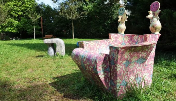 Objekt an der Ausstellung Kunst zum Anfassen im Mettelnpark in Muri. Muri Gümligen Kunst