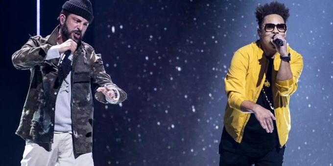 Bligg und Marc Sway an den Swiss Music Awards. loredana