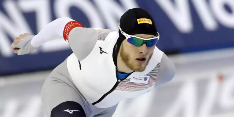 Patrick Beckert beendet die Durststrecke der deutschen Eisschnellläufer. Foto: Rick Bowmer/AP/dpa