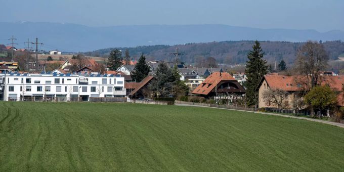 Blick auf Moosseedorf. - Moosseedorf Blick auf Moosseedorf. - Moosseedorf