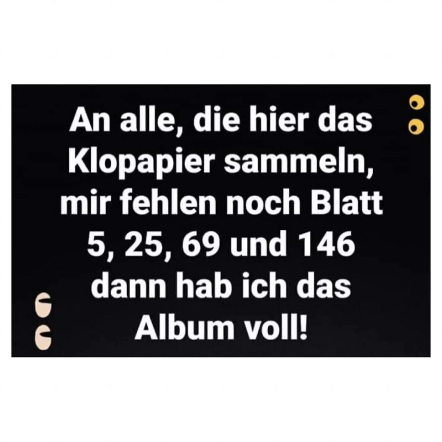 Coronameme zur Klopapier-Knappheit.