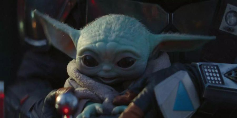 Um Baby Yoda ist sofort ein Kult entstanden. Foto: Lucasfilm/Disney+/dpa