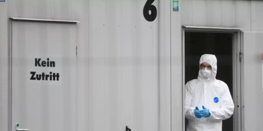 Coronavirus-Teststation in Dortmund