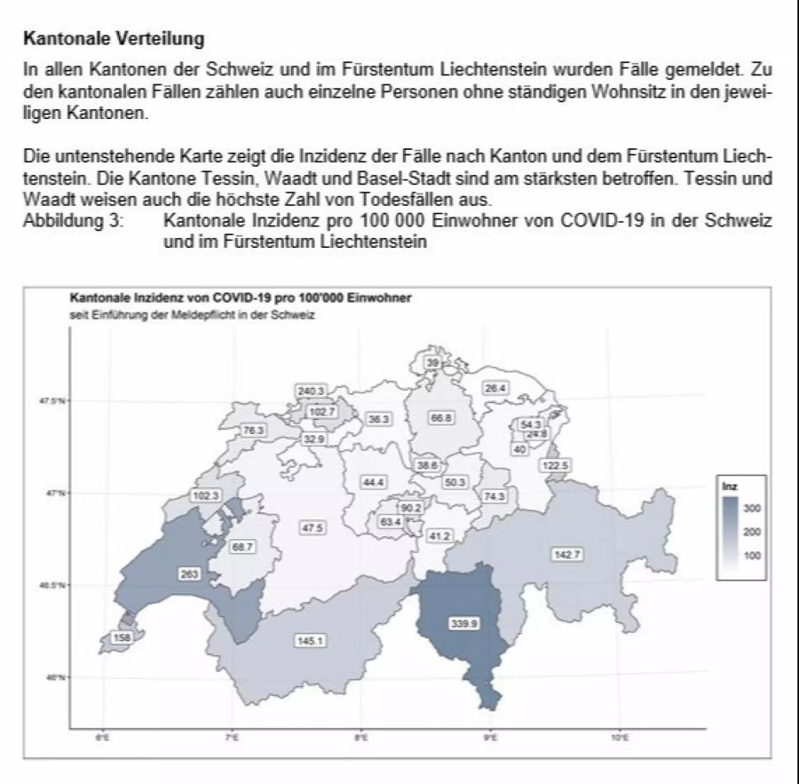 Hier die Aufschlüsselung nach Kantonen.