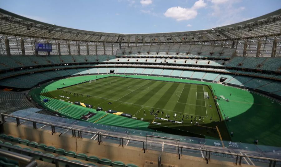 Im Olympiastadion von Baku finden drei Gruppenspiele und ein Viertelfinal statt.