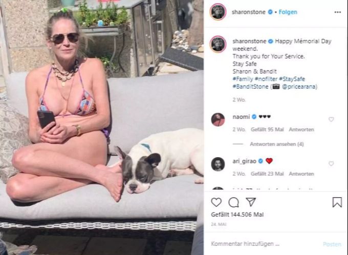 Heute geht es Sharon Stone gesundheitlich gut. stone