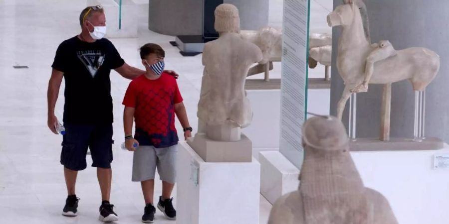Nicht viel los in Athens Akropolis Museum. Foto: Marios Lolos/XinHua/dpa