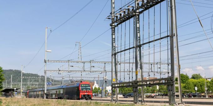 Der Bahnhof in Turgi. Der Bahnhof in Turgi.