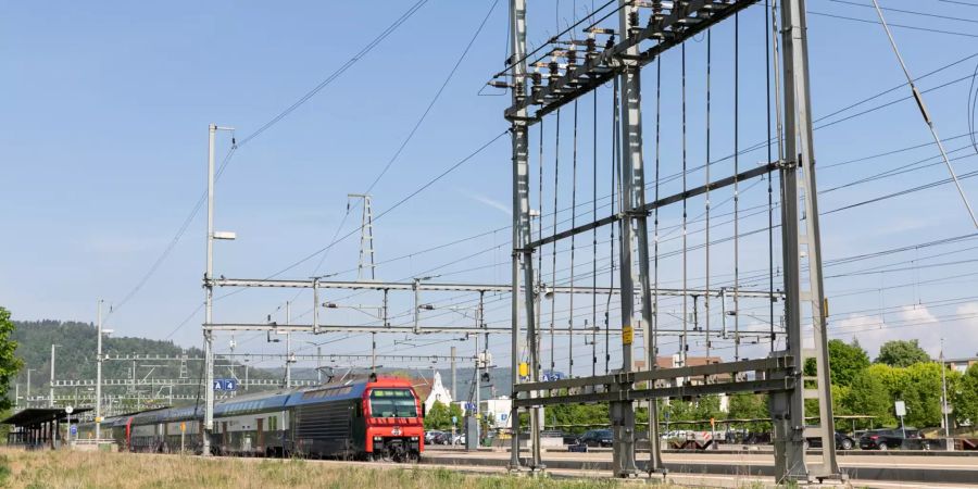 Der Bahnhof in Turgi.